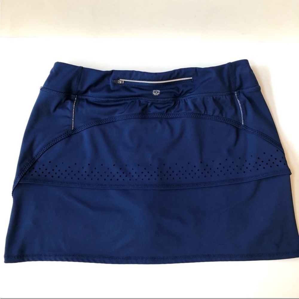 Tangerine Navy Skort With Backside Ruffle Sz M EUC